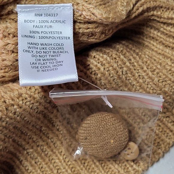 New‎ Derek Heart Women's Sweater Size Medium Brown Long Sleeve Button Warm Top - Picture 8 of 16